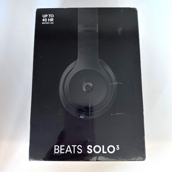 Beats Solo 3 Wireless Headphones - NEW with Original Packaging - Black - Picture 1 of 8